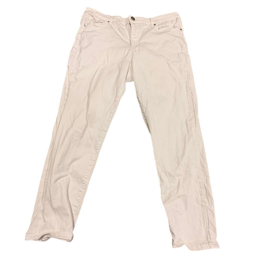 Gloria Vanderbilt Women's White All-Around Slimming Effect Cropped Jeans Size 12